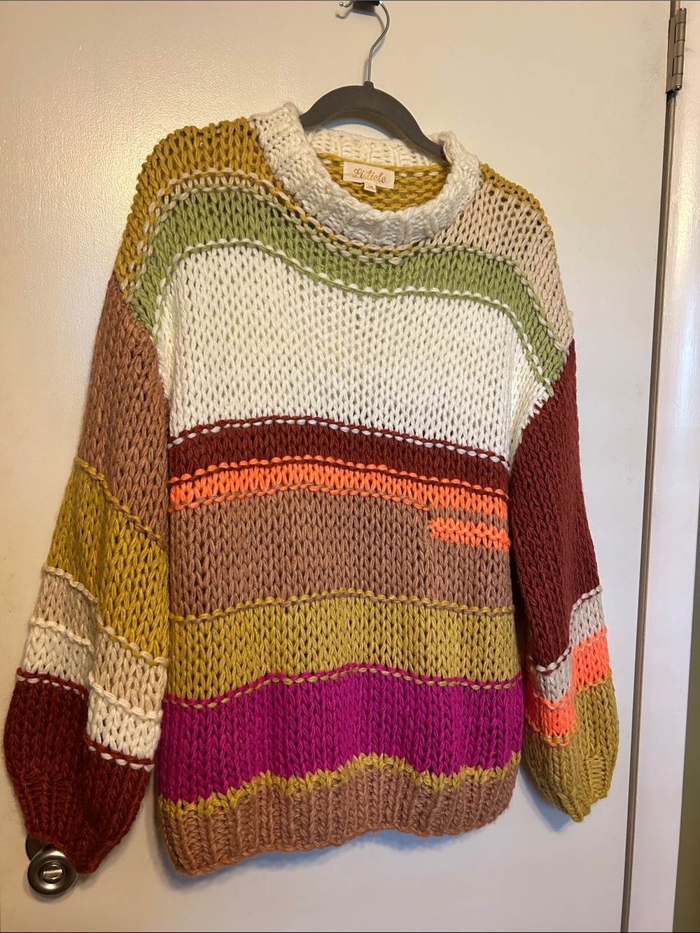 Multicolor Chunky Knit Sweater